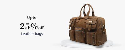 Upto 25% off on Mens Leather Bags